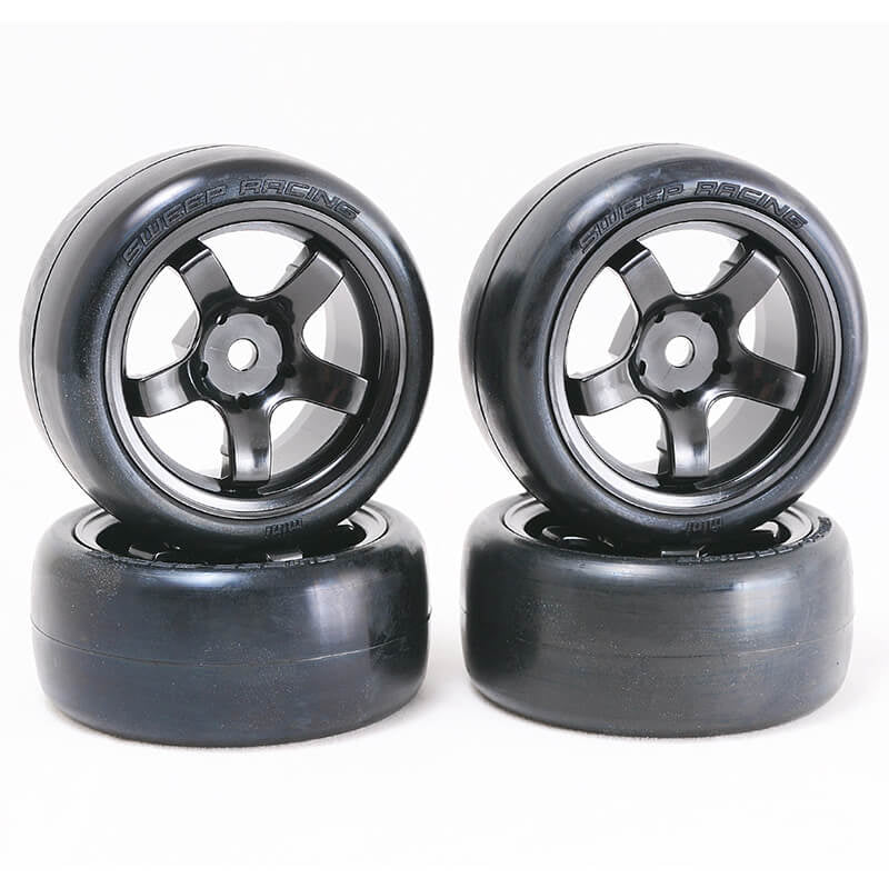 Sweep D-High End Compound Mini Tyres Pre-Glued 40Deg 4Pcs D-MN40PG