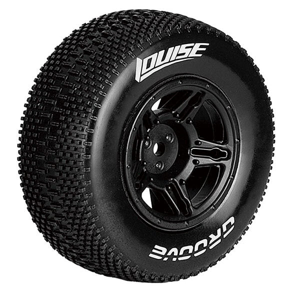 Louise RC Sc-Groove 1:10 RR Soft Slash RR , Slash 4*4 F/R Black L-T3146SBTR