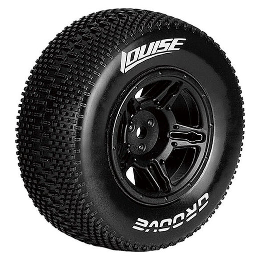 Louise RC Sc-Groove 1:10 RR Soft Slash RR , Slash 4*4 F/R Black L-T3146SBTR