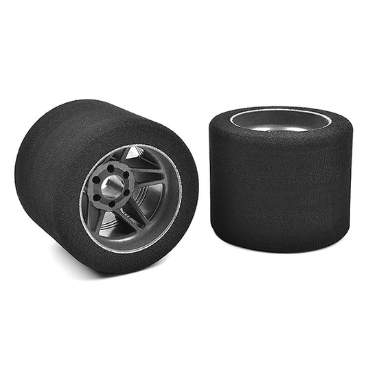 Corally Attack Foam Tyres 1:8 Circuit 32 Shore Rear Carbon R C-14719-32