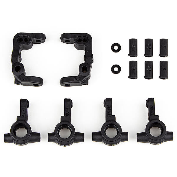Team Associated RC10B6.4 -1mm Scrub Caster and Steering Blocks AS91901