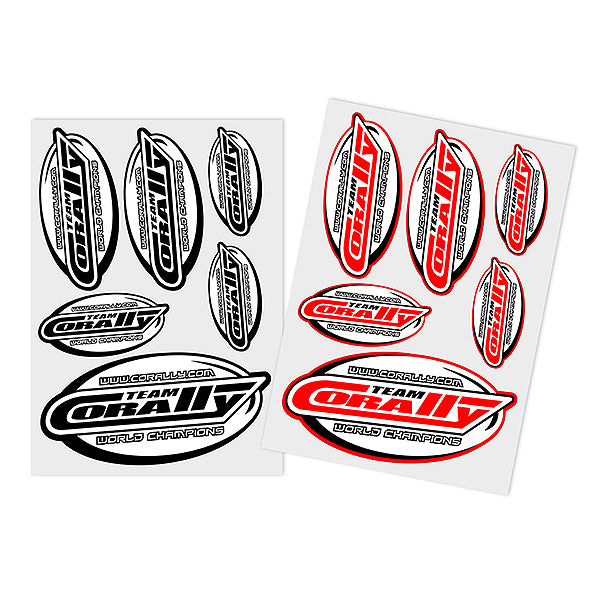 Corally Sponsor Sticker Sheet Corally Precut 105X148mm 2pcs