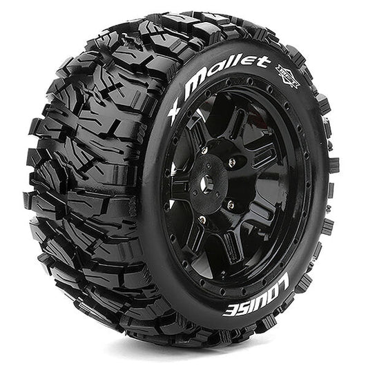 Louise RC X-Mallet Black Xmaxx Mounted 24mm Hex L-T3350B