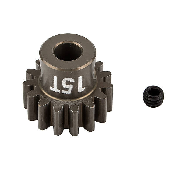 Team Associated Ft Pinion Gear 15T Mod 1, 5mm Shaft - Aluminium AS89597