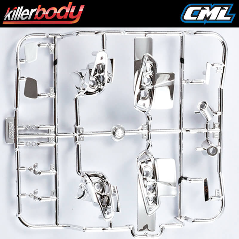 Killerbody Electroplated Light Bucket Set Lancer Evo X KB48009