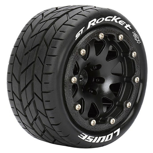 Louise RC St-Rocket 1:10 Soft Bead-Lock/0 Offset Hex 12mm Black L-T3311SB