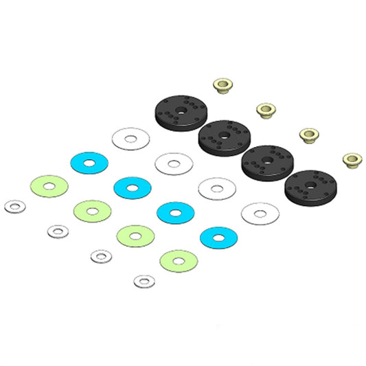 MIP Bypass1 Pistons, 6-Hole Set, 16mm, Tlr 1:8 MIP19030