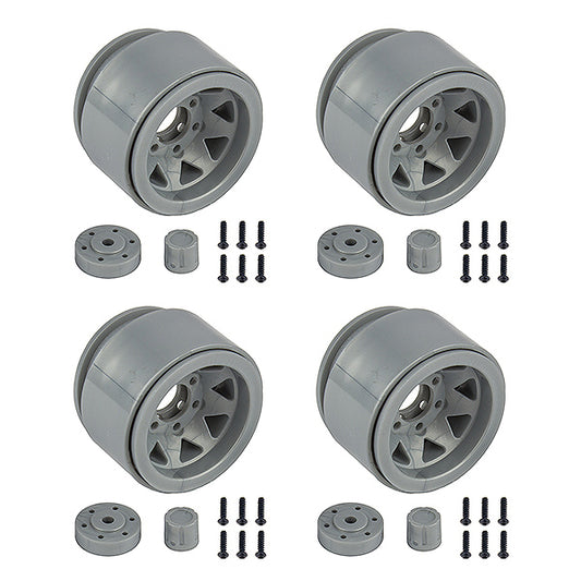 Element RC Enduro Trigon Wheels 1.55In Silver EL42110