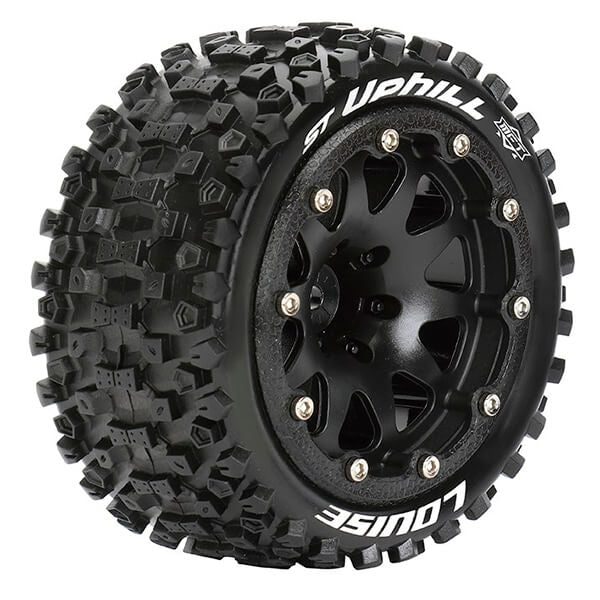 Louise RC St-Uphill 1:10 Soft Bead-Lock/1/2 Offset Hex 12mm Black L-T3313SBH