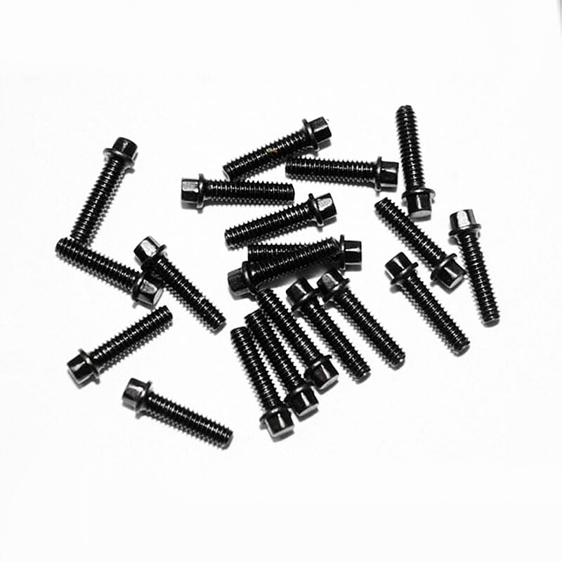 RC4WD Miniature Scale Hex Bolts (M2 X 8mm) (Black) Z-S0376