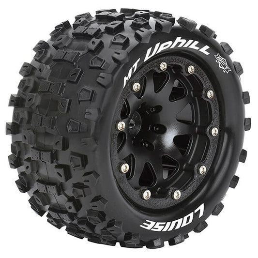 Louise RC MT-Uphill 1:10 Soft Bead-Lock/1/2 Offset Hex 12mm Black L-T3309SBH