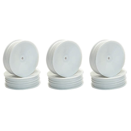 Centro 1:10 Dished Buggy Front 2Wd Slim Wheel White - 3 Pairs C0260W