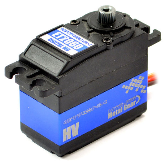 Etronix 11.25kg/0.07S Std Digital High Voltage Servo Metal Gear ET2060