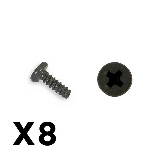 FTX Outback Mini 3.0 Round Self Tapping Screw 2X6 (8Pc) FTX8922