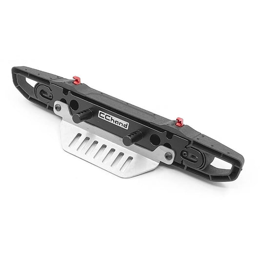 RC4WD Oem Wide Front Bumper w/License Plate Holder + Steering Guard for Axial 1:10 SCX10 III Jeep (