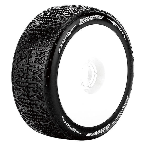 Louise RC B-Phantom 1:8 Fr/Rr Soft Hex 17mm White L-T3152SW