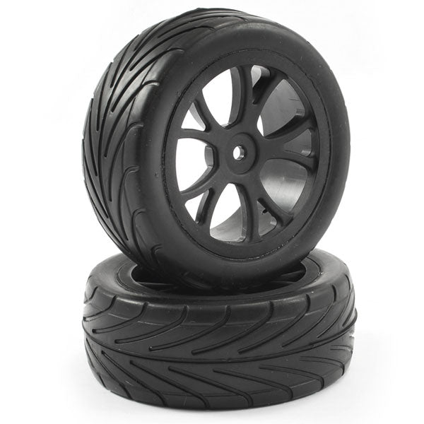 Fastrax 1:10 Mounted Arrow Buggy Front Tyres 10-Spoke FAST0048B