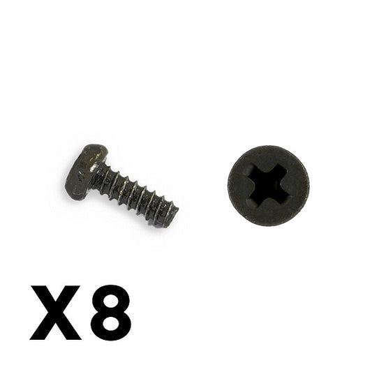 FTX Outback Mini 3.0 Round Hea D Self Tapping Screw 1.7X5 (8Pc) FTX8918