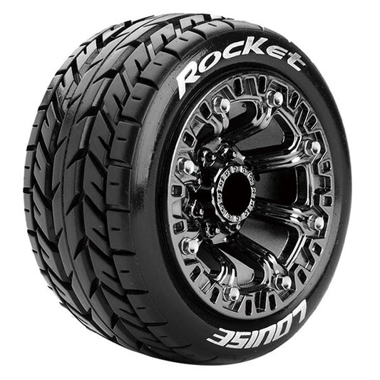 Louise RC St-Rocket 1/16 Soft Spoke Black Chrome TRX 1:16 E L-T3188SBC