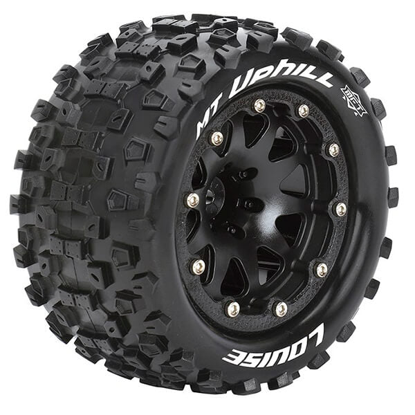 Louise RC MT-Uphill 1:10 Soft Bead-Lock/0 Offset Hex 12mm Black L-T3309SB