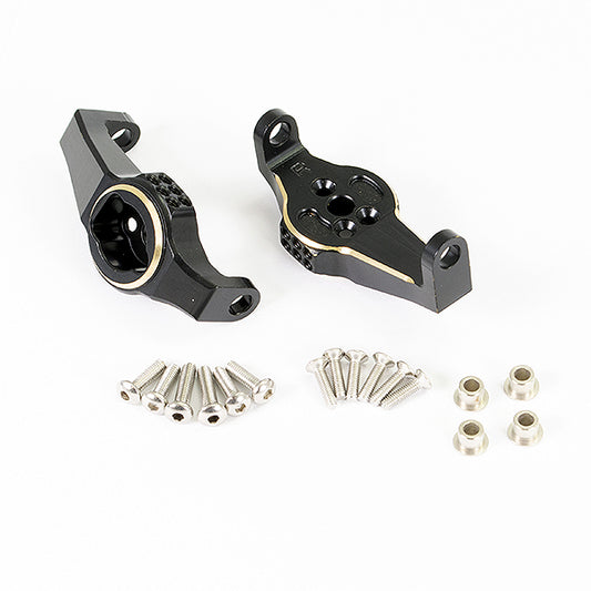 Fastrax TRX-4 Brass Bk Front Caster Block (2) FTTX315BRB