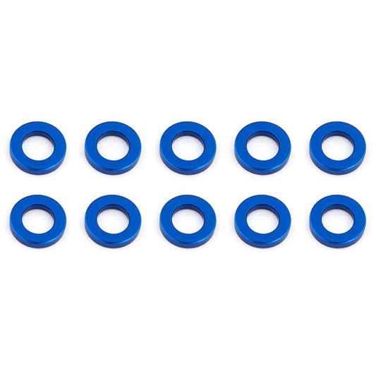 Associated Ballstud Washers 5.5 X 1.0mm Blue Aluminium X10 AS31382