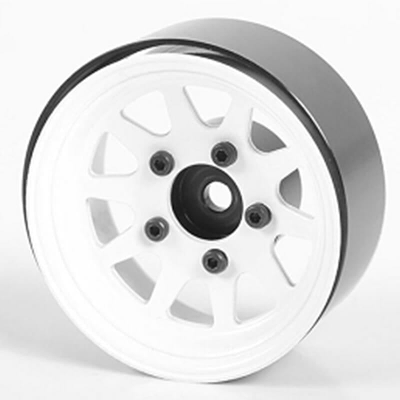 RC4WD Oem Stamped Steel 1.55" Beadlock Wheels (White) Z-W0260