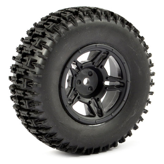 Fastrax 1:10 Sc Jigsaw Mounted 5-Spoke Black (Slash Rr/Blitz) FAST1121B