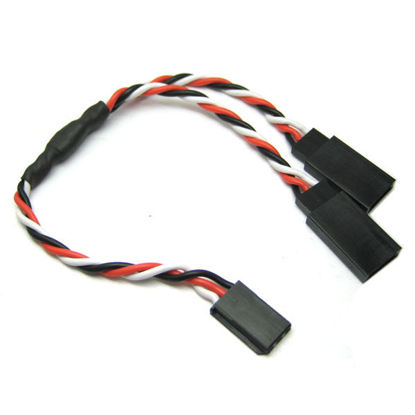 Etronix 30cm 22AWG Futaba Twisted Y Extension Wire ET0753