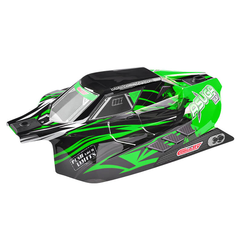 Corally Polycarbonate Body Asuga XLR Painted Green Cut 1pc C-00180-857-G