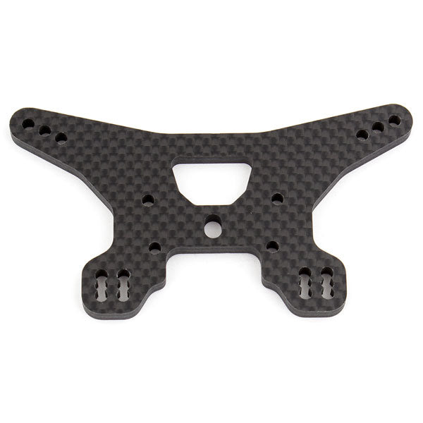 Team Associated B64 Rear Shock Tower, Woven Carbon Fibre AS92012