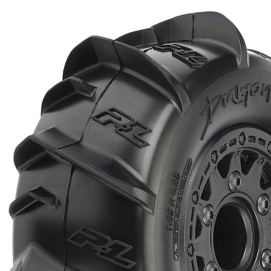 Proline Dumont Paddle Sc Tyres On Black Raid 6X30 Wheel Slash PL10185-10