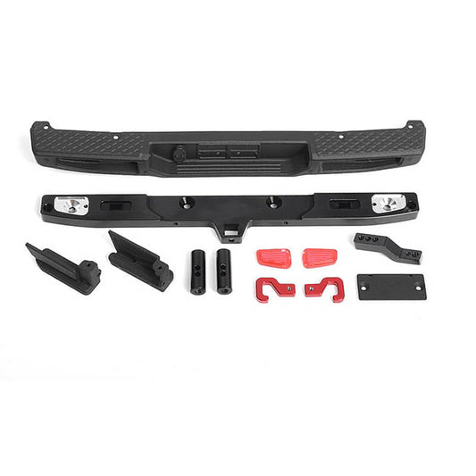 RC4WD Oem Rear Bumper w/Tow Hook & License Plate Holder for Axial 1:10 SCX10 III Jeep Jt Gladiator