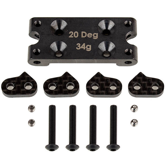 Team Associated B6.3 Ft Steel Bulkhead 20 Degree AS91899