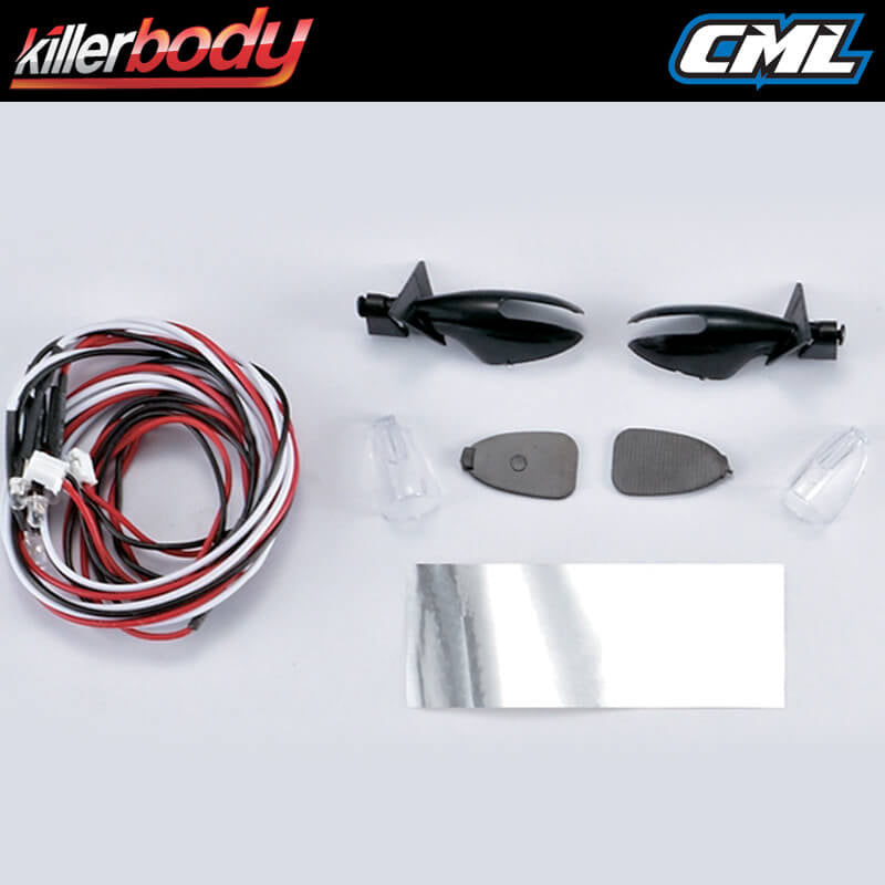 Killerbody Wing Mirror w/Led Unit Set KB48060