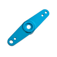 Fastrax Blue Aluminium Double Servo Arm w/Inserts for 23/24/25 Spline FAST38B
