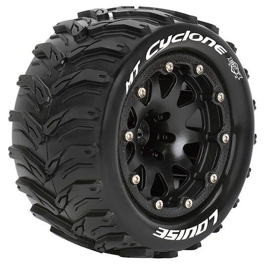 Louise RC MT-Cyclone 1:10 Soft Bead-Lock/1/2 Offset Hex 12M Black L-T3310SBH