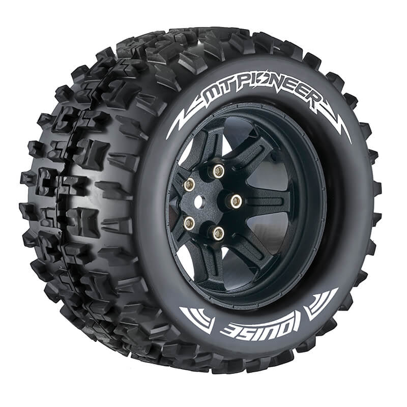 Louise RC MT-Pioneer 1:10 Soft Hex 14mm Black Arrma Granite L-T3202SBM