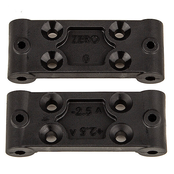 Team Associated RC10B6.4 Front Bulkhead Set, 0 Deg/2.5 Deg AS91979