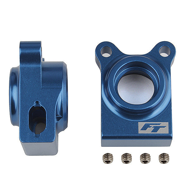 Team Associated Ft B74.1 Rear Hubs Blue Aluminium AS92270