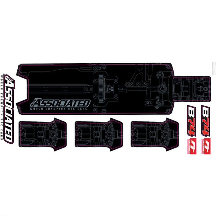 Team Associated B74 Ft Chassis Protective Sheet AS92253