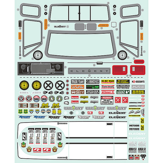 Element RC Sendero Hd Decal Sheet EL42237