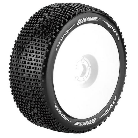 Louise RC B-Groove 1:8 Fr/Rr Soft Hex 17mm White L-T370SW