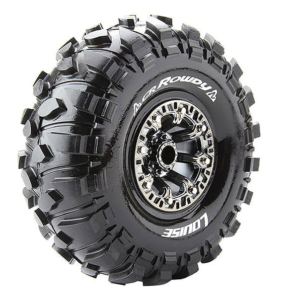 Louise RC Cr-Rowdy 1:10 Super Soft Black Chrome Hex 12mm L-T3238VBC