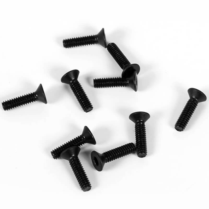 RC4WD Steel Flat Head Socket Cap Screw M2 X 8mm (10) Z-S1259