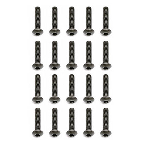 Team Associated M3 X 14 Button Head Hex Screws (10) AS25187