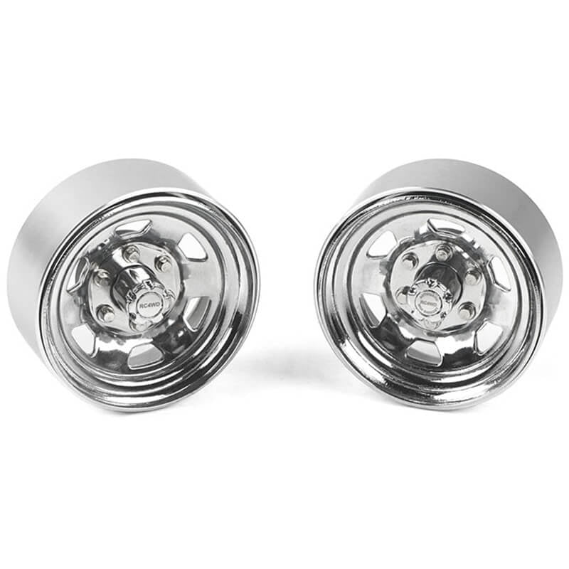 RC4WD Stamped Steel 1.7" Beadlock Sr5 Wheels (Chrome) Z-W0065