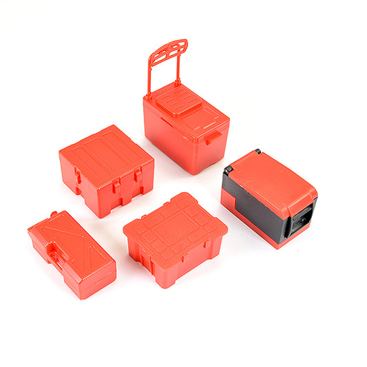 Fastrax Scale 5Pc Tool & Cooler Case Set - Red FAST2355R
