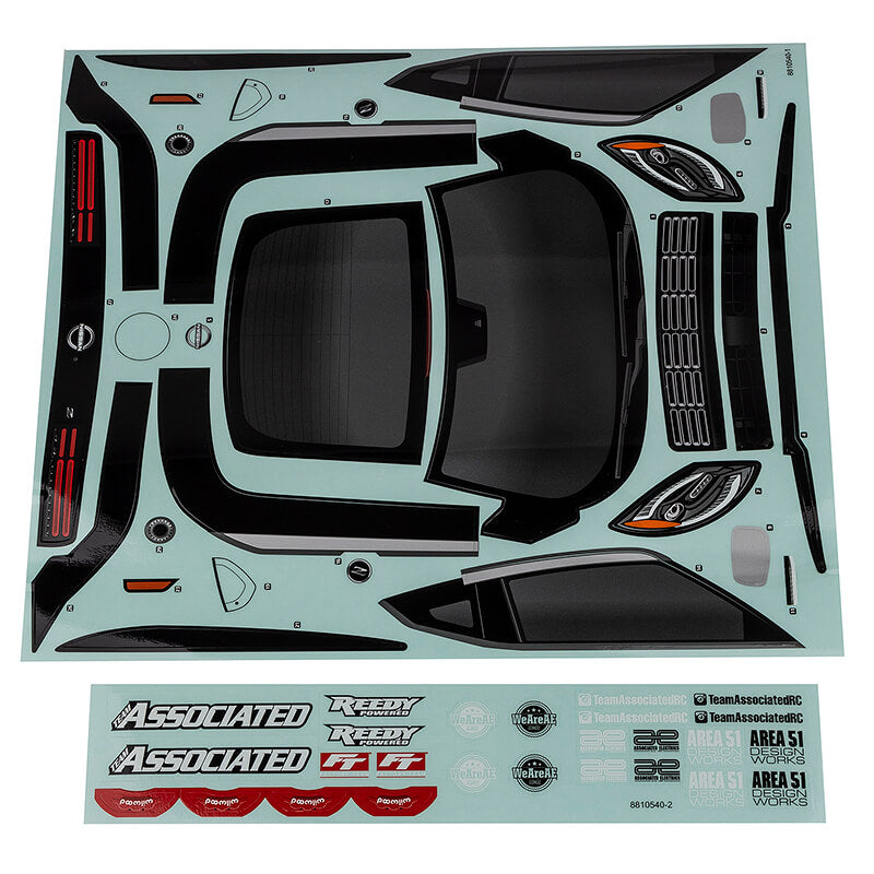 Team Associated Apex 2 Sport Nissan Z Decal Sheet AS31924