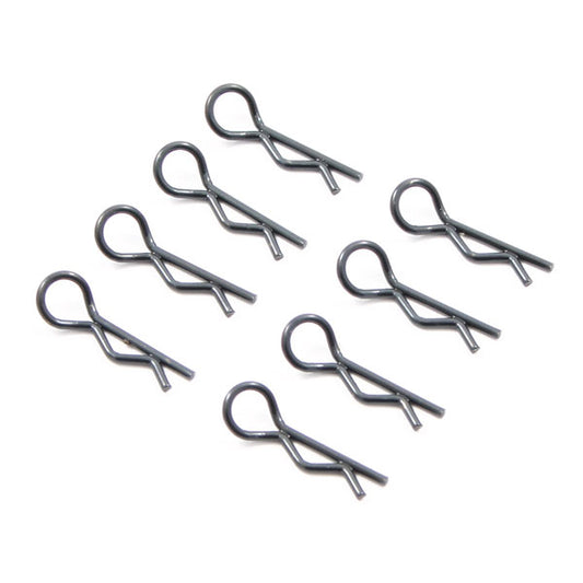 Fastrax Black Small Body Clips (8) FAST212BK